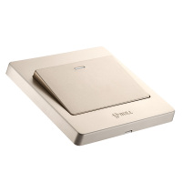 公牛(BULL) 开关插座 G07系列 一开三控开关 86型面板G07K134Y(U6) 香槟金