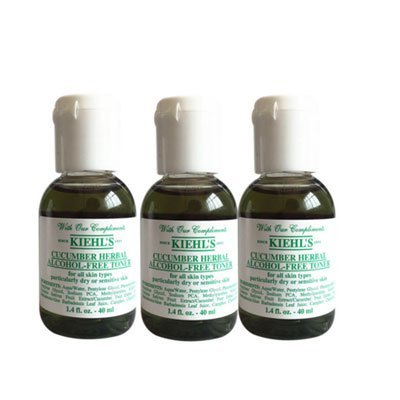 科颜氏(Kiehl's)黄瓜植物爽肤水40ml*3个 保湿 补水 小黄瓜水