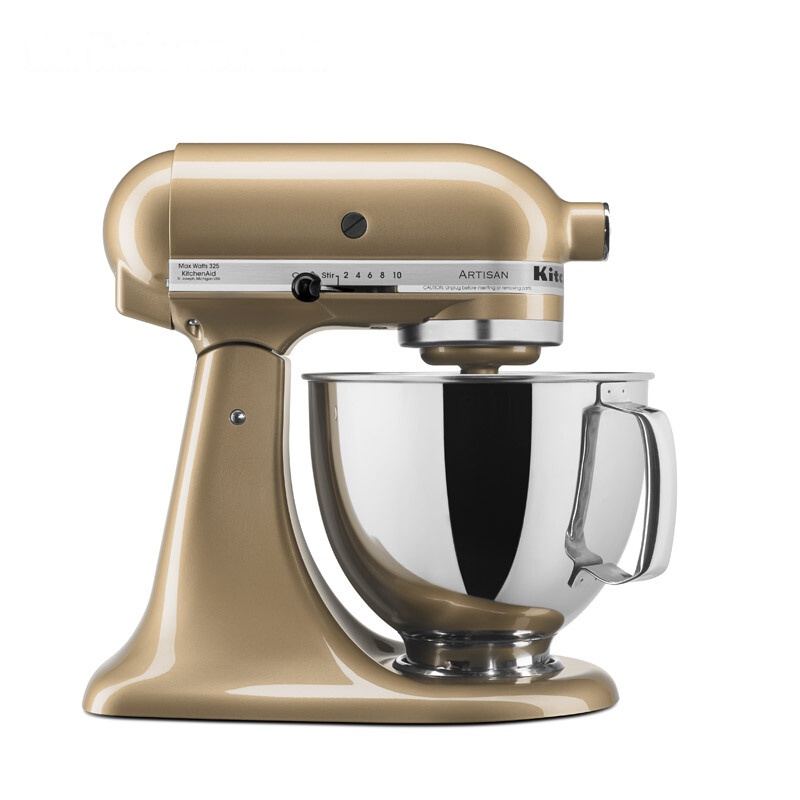 凯膳怡(KitchenAid)厨师机5KSM150PSCCZ家用4.8升全自动和面揉面打蛋搅拌机 香槟金