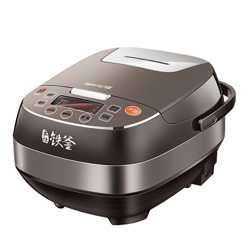 九阳(Joyoung)电饭煲 F-40T12 IH电磁加热 立体环绕加热 土灶铁釜 拉丝不锈钢 家用智能电饭锅