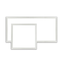 美时美克集成吊顶led平板灯天花铝扣面板厨房卫生间嵌入式LED300-白1