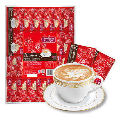[苏宁超市]摩卡咖啡三合一随身包(上选口味)1500g/袋(15G*100包)速溶咖啡