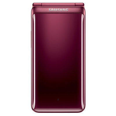 SAMSUNG/三星 Galaxy Folder2 (SM-G1650)2GB+16GB 碧玺红 全网通4G翻盖老人手机