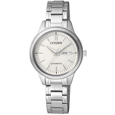 西铁城(CITIZEN)手表 自动机械双日历不锈钢间金配色女表 PD7140-58AB