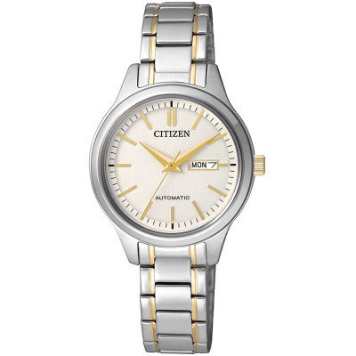 西铁城(CITIZEN)手表 自动机械不锈钢带女表 PD7144-57AB