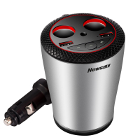 纽曼(Newsmy) 蓝牙车载MP3播放器 C61 车载快充充电器蓝牙接听智能云TF卡U盘播放器安全锤车充杯