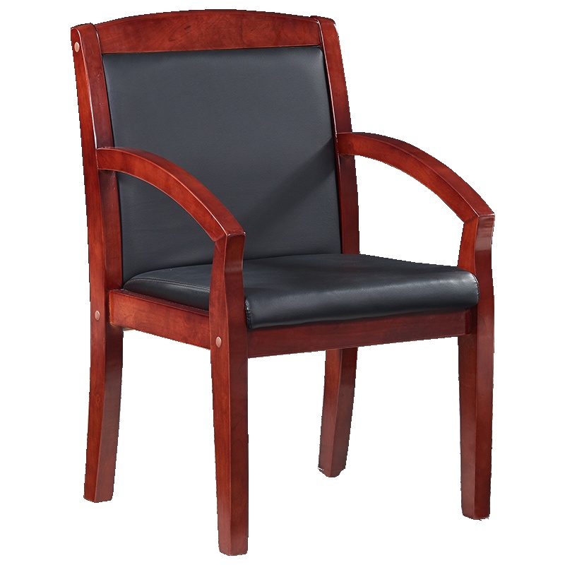 HiBoss 办公家具 实木四脚会议椅 办公椅 会议室椅子 开会培训椅子