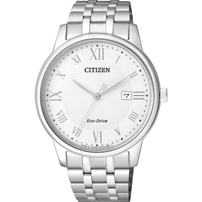 西铁城(CITIZEN)手表 光动能罗马刻度简约商务男表 BM6970-52A
