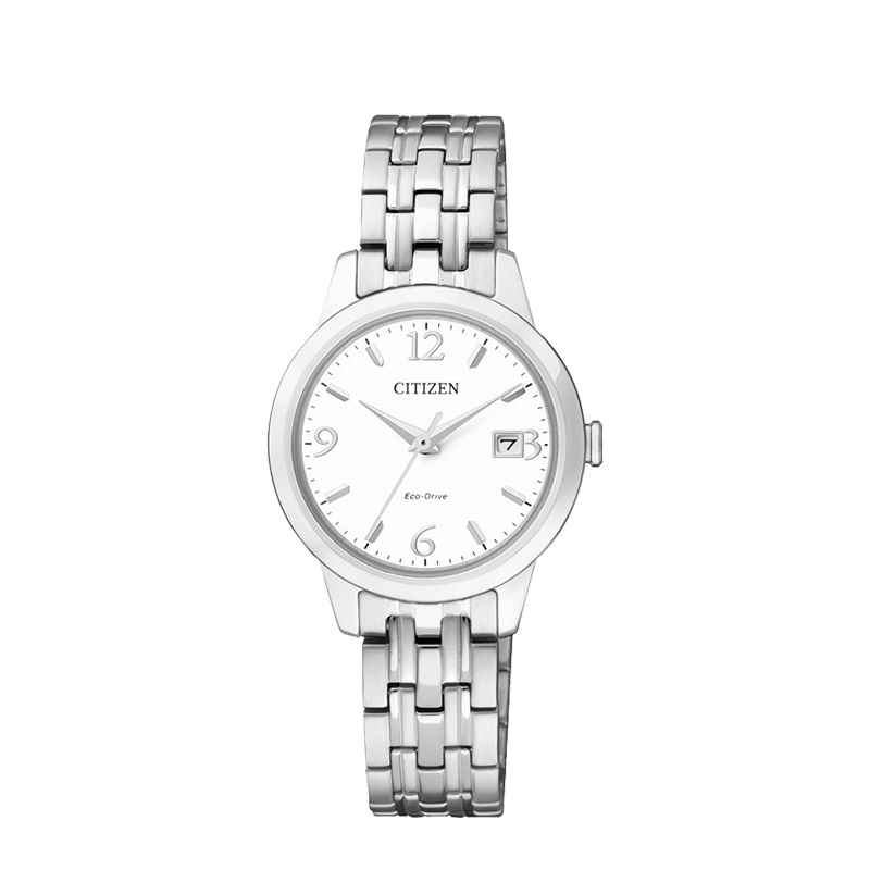 西铁城(CITIZEN)手表 光动能不锈钢带休闲光能 女表 EW2230-56A