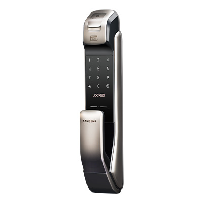 三星(SAMSUNG)指纹锁SHP-DP728(香槟金)智能/指纹/密码/手机蓝牙开门适配系统 ios;Android