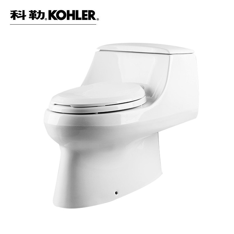 [苏宁自营]正品科勒马桶坐便器 圣拉菲尔五级旋风连体节水静音座便器K-5483T 坑距300mm