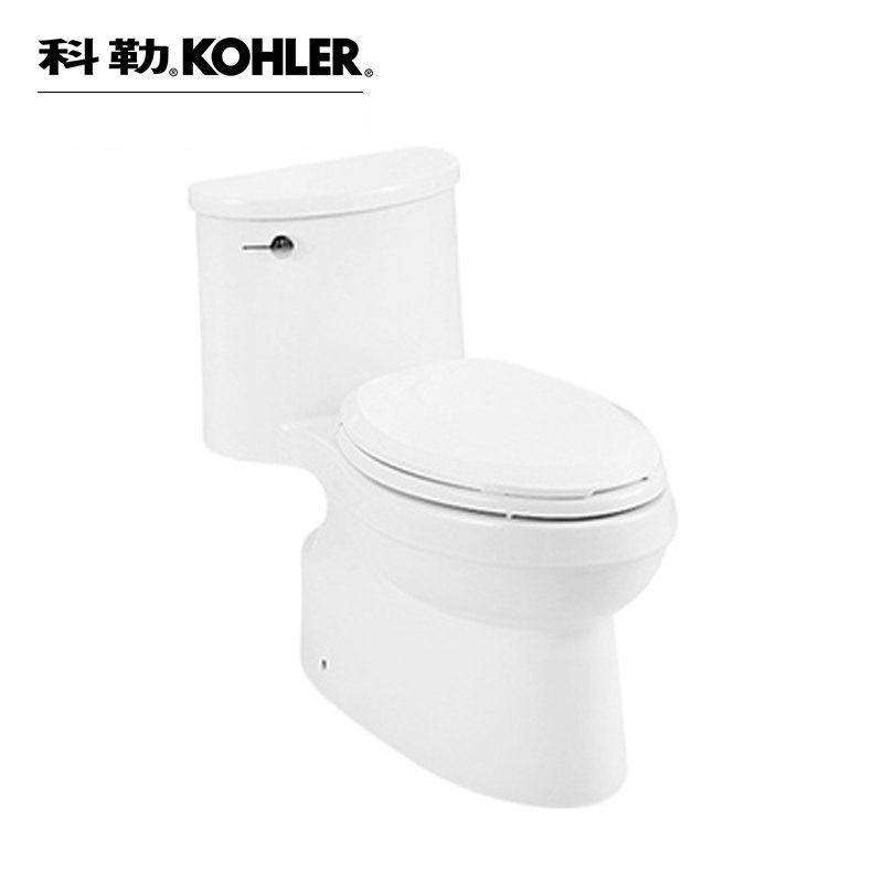 [苏宁自营]科勒马桶座便器艾黛儿4.2L五级旋风连体坐便器全包座厕K-4983T坑距400mm含法弧型缓降座便器盖板