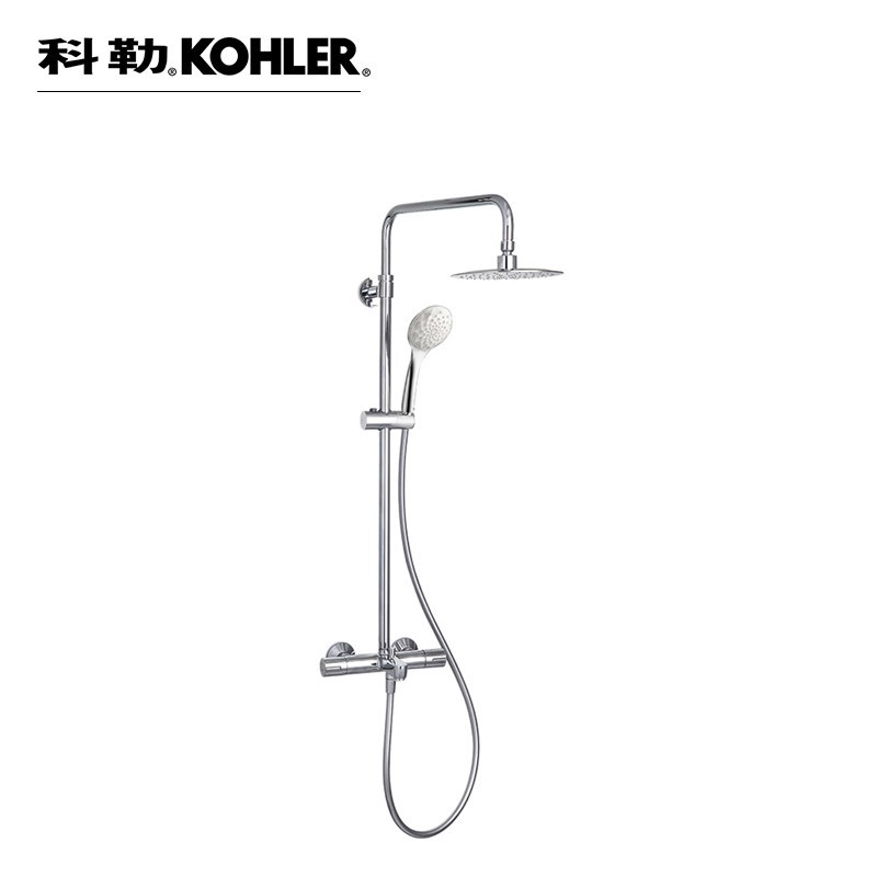 【苏宁自营】科勒卫浴 齐悦三出水恒温淋浴柱（硬管连接）99741T-C9-CP