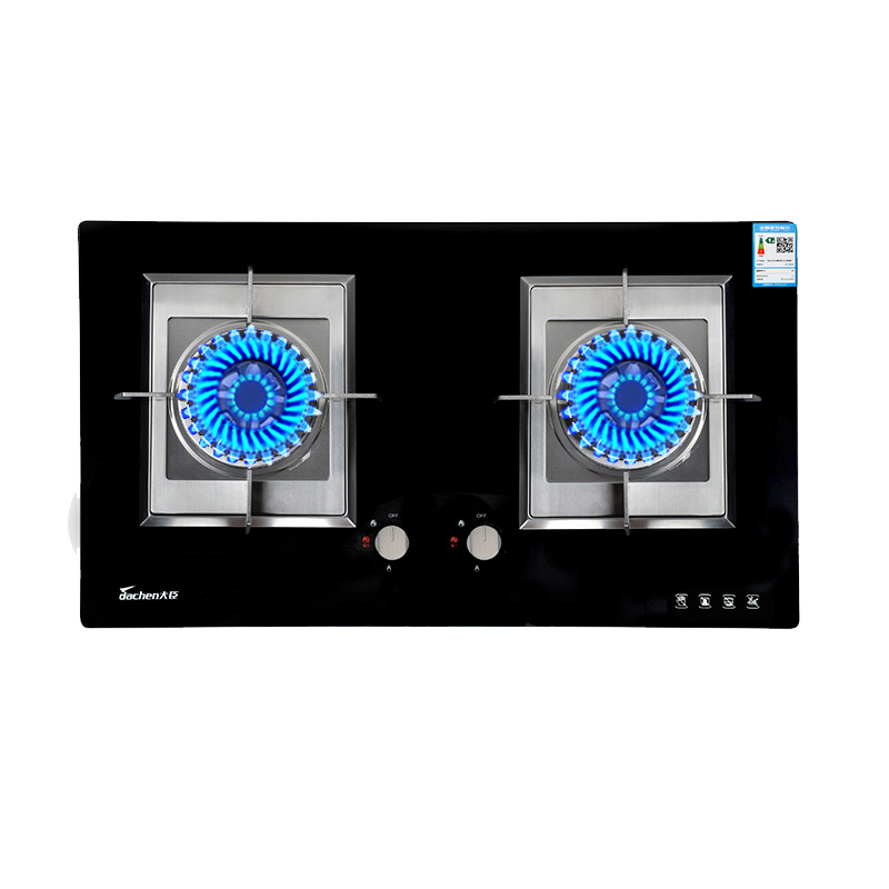 大臣(Dachen)JZY-DC922F燃气灶双眼灶灶具台式嵌入式台嵌两用煤气灶钢化玻璃面板 4.0KW高能猛火 液化气