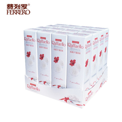 费列罗拉斐尔(Raffaello) 巧克力 椰蓉扁桃仁巧克力礼盒48粒480g零食中秋节分享装礼物