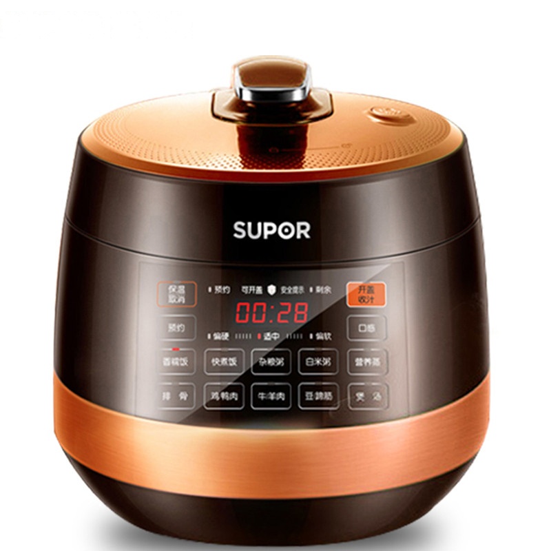 苏泊尔(SUPOR)电压力锅 SY-50YC01Q 5L 球釜双胆家用多功能高压锅