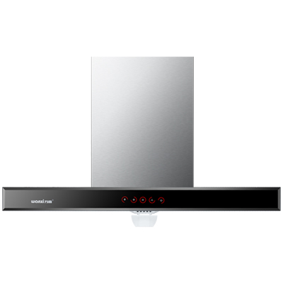 万喜 CXW-230-1048B 家用T型抽油烟机大吸力免拆洗顶吸机不锈钢油烟机欧式