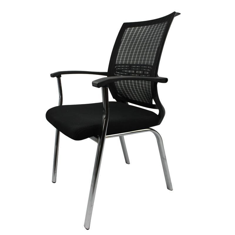 [万保]办公家具 现代简约网椅办公椅 舒适透气电脑椅钢制四脚 会议椅培训椅