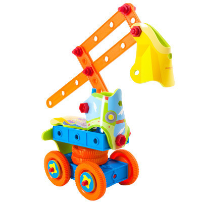 miniland 儿童益智玩具 积木拼插男孩玩具3-6岁 32653柔性拼装小车