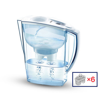 莱卡/LAICA 意大利双流净水壶 滤水壶 净水器 JA06H 一年装(一壶6芯)