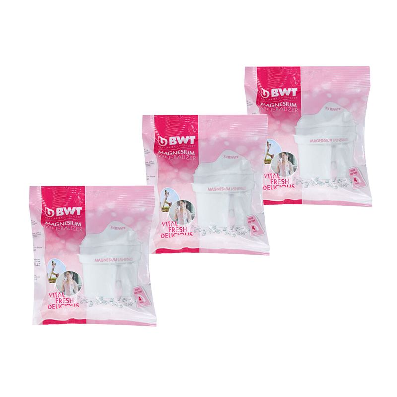 德国BWT倍世 3pcs过滤滤芯 便携式 过滤水壶 净水器 净水杯 阻垢通用滤芯 3只装