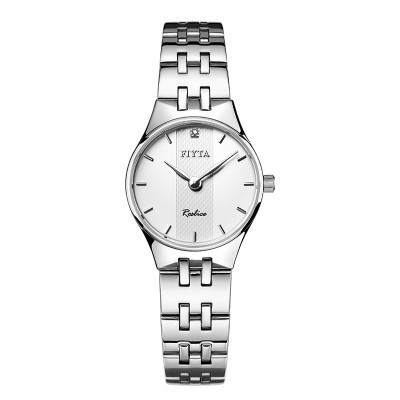 飞亚达(FIYTA)手表 卓雅系列石英表 经典百搭 白盘钢带