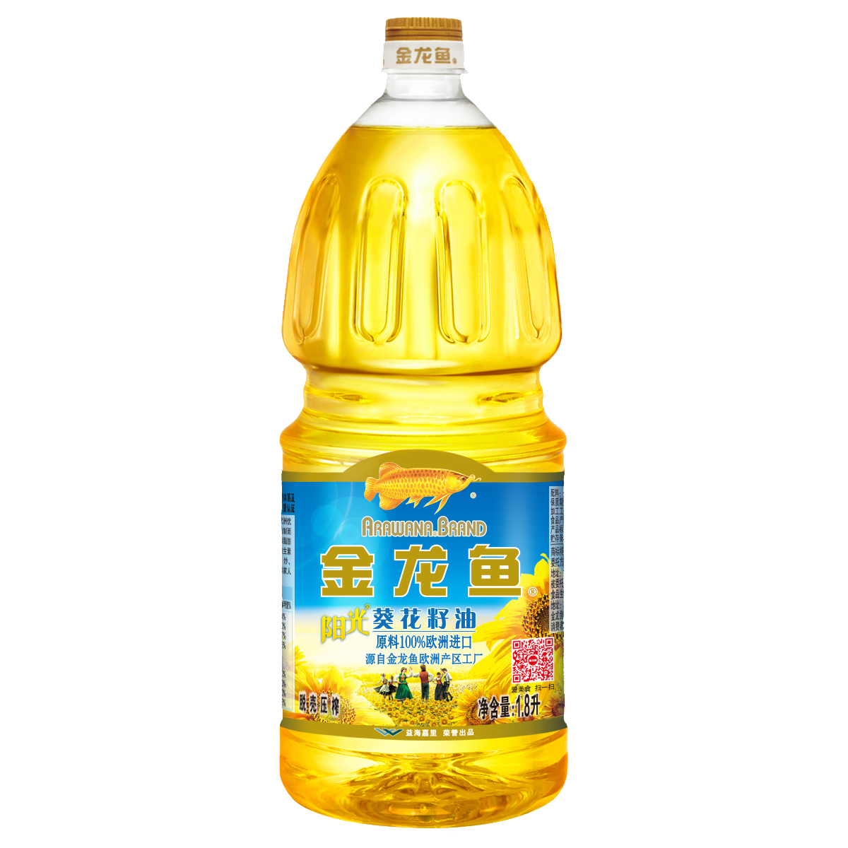 金龙鱼 阳光葵花籽油1.8L*6桶