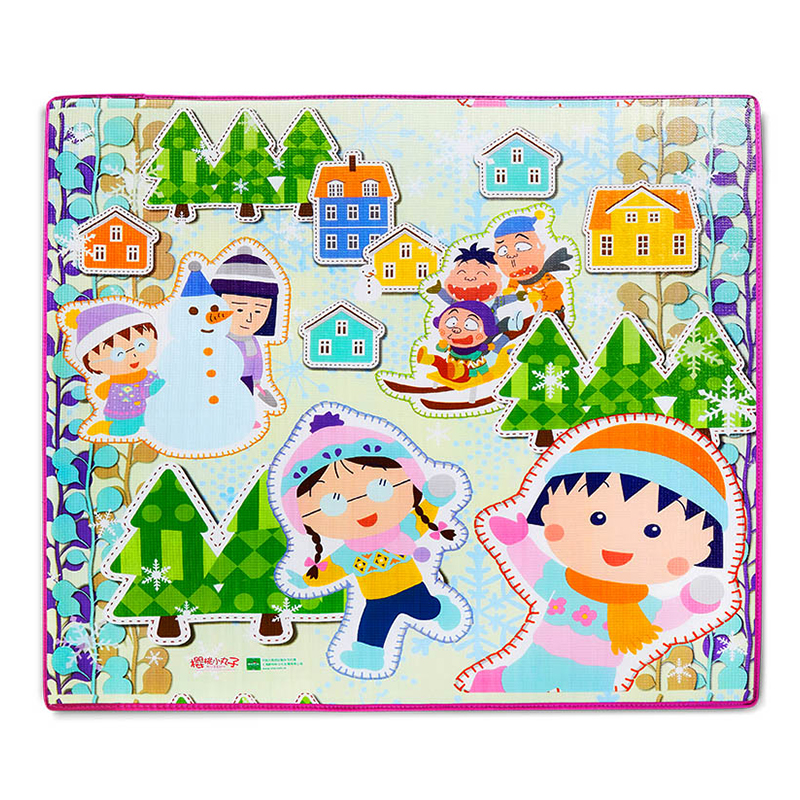 Meitoku明德宝宝爬行垫环保儿童爬行垫郊游整张双面加厚爬行垫 小丸子和他的小伙伴们1-3岁 180*200*2cm