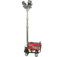 恒盛全方位自动升降泛光工作灯WJ880-C 光源：2*250-400W MH发动机：本田2KW