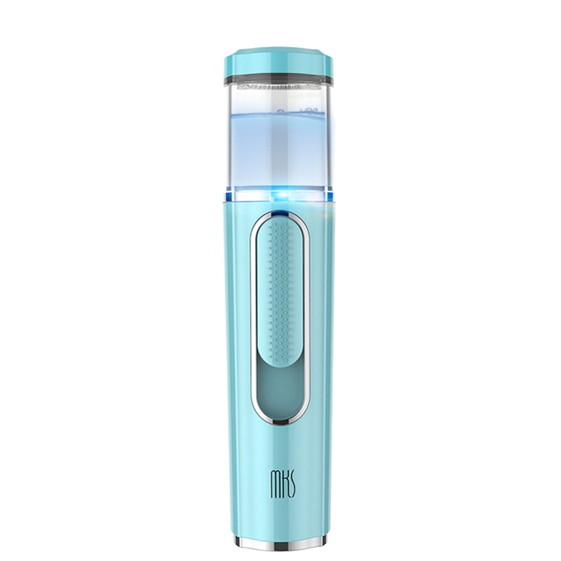 美克斯(MKS)纳米补水仪 NV8088 纳米雾化喷雾湿补水器冷喷机便携蒸脸器 面部脸部加湿美容仪亮肤嫩白保湿补水蓝色