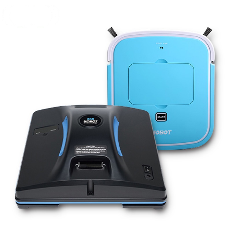 玻妞(HOBOT)擦窗机器人288+扫地机器人206组合套餐2.95CM超薄机身U型规划智能防跌落吸尘器
