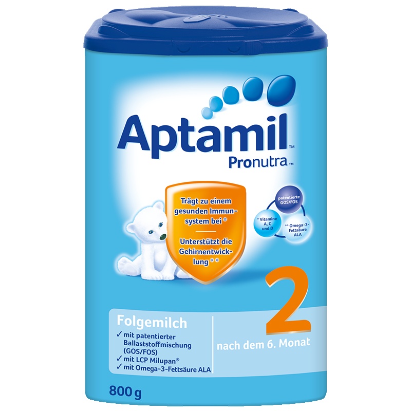 Aptamil 德国爱他美 婴幼儿配方奶粉 易乐罐 2段(6-10月)800g/罐 爱尔兰原装进口