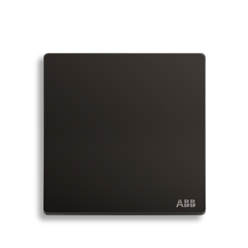 ABB开关插座 轩致无框 星空黑一位中间开关 10AXAF119-885