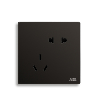ABB开关插座 轩致无框二位中标 二三极插座10AAF205-885