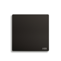 ABB开关插座 轩致无框 星空黑一位双控开关 16AXAF125-885
