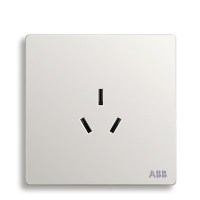 ABB开关插座 轩致无框一位中标三孔插座16AAF206
