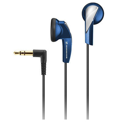 [性价比耳机]森海塞尔(Sennheiser) MX365 蓝色 立体声有线耳机 强劲低音 驱动立体声 入耳式耳机