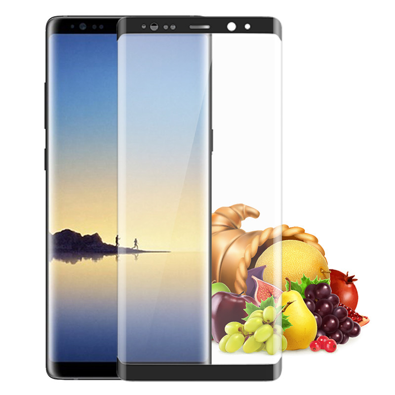 ESCASE 三星Note8钢化膜 三星Note8钢化膜全屏 三星钢化膜 全屏 黑色