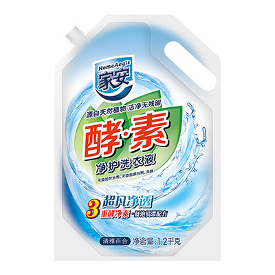 家安酵素净护洗衣液-超凡净透1.2kg
