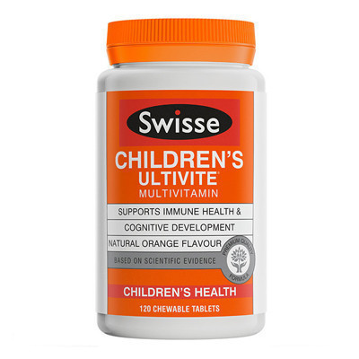 [维持儿童营养均衡]Swisse斯维诗 儿童复合维生素咀嚼片 120片/瓶 澳洲进口