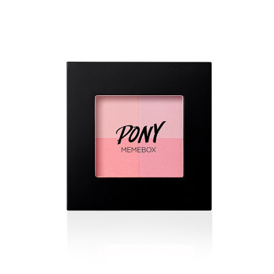 PONY SHINEEASYGLAM 类色混合腮红 3.5g/盒 红色系 四色韩国原装进口 各种肤质 色泽持久;定妆