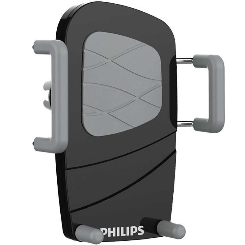 飞利浦Philips DLK35001 车载手机支架 空调出风口支架 360度导航仪支架 通用 黑色