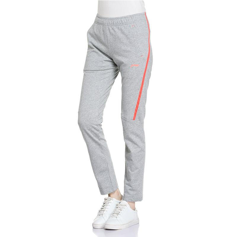 李宁(LI-NING)女裤 针织直筒舒适透气时尚运动卫裤 AKLK356