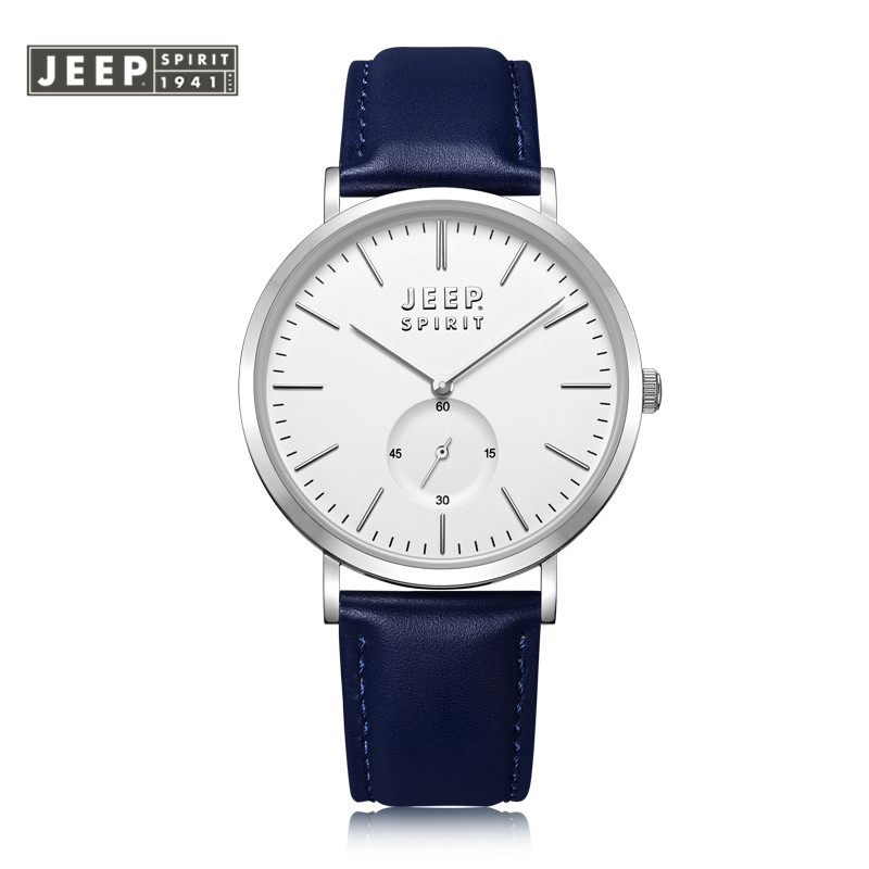 JEEP SPIRIT纯系列休闲时尚独立小秒盘石英腕表JPS80802