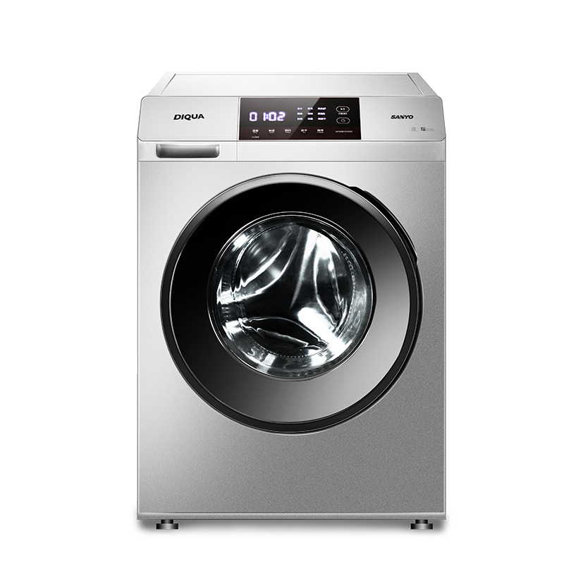 三洋(SANYO)WF90BHIS565S 9公斤全自动洗烘一体滚筒洗衣机 变频智能 恒温洗烘 高温筒自洁( 银色)