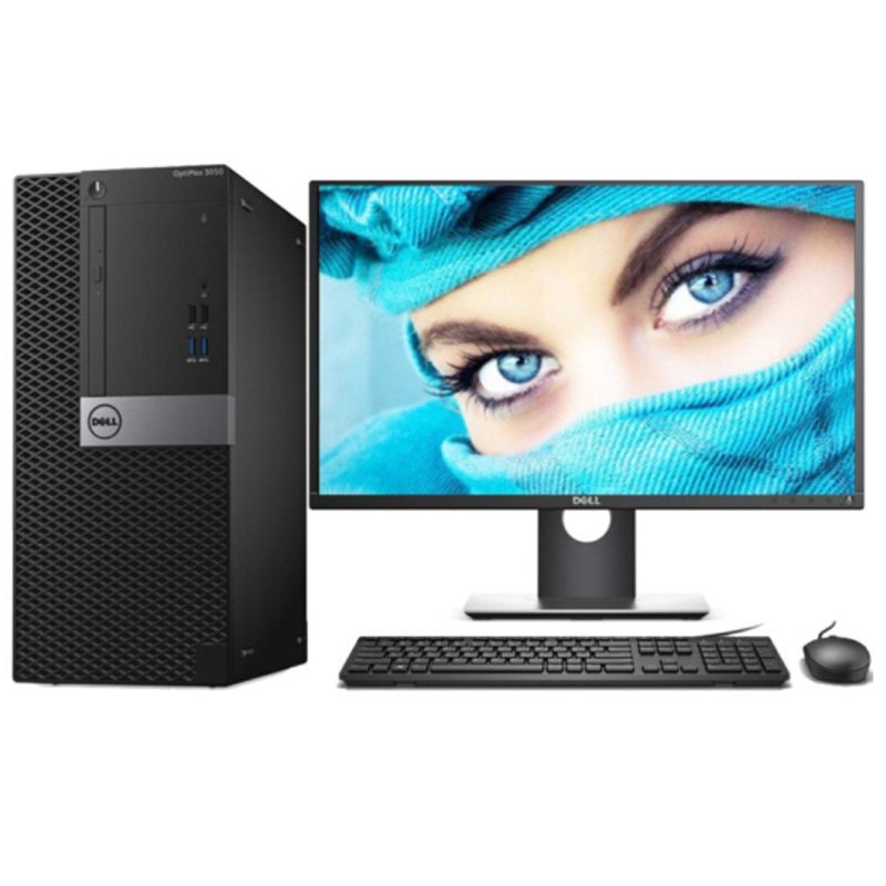 戴尔(DELL)3050MT 台式商用电脑整机 23.8英寸显示器(I3-6100 4G 1T 集显 WIN7专业版z)