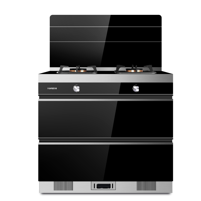 大自然自动开合集成灶DJC11A 一键自动清洗抽油烟机燃气灶消毒柜套装 侧吸式吸油烟机 烟灶套餐 天然气/液化气