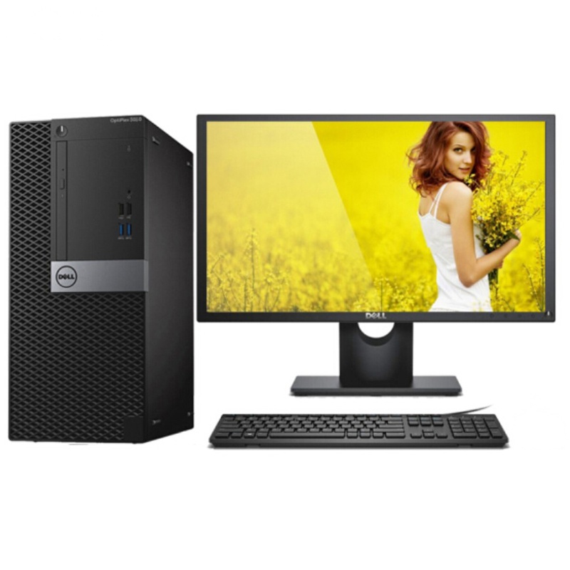 戴尔(DELL) 5050MT台式商用电脑整机23.8英寸显示器(i3-6100 4G 500G 集显 Win7专业版z)