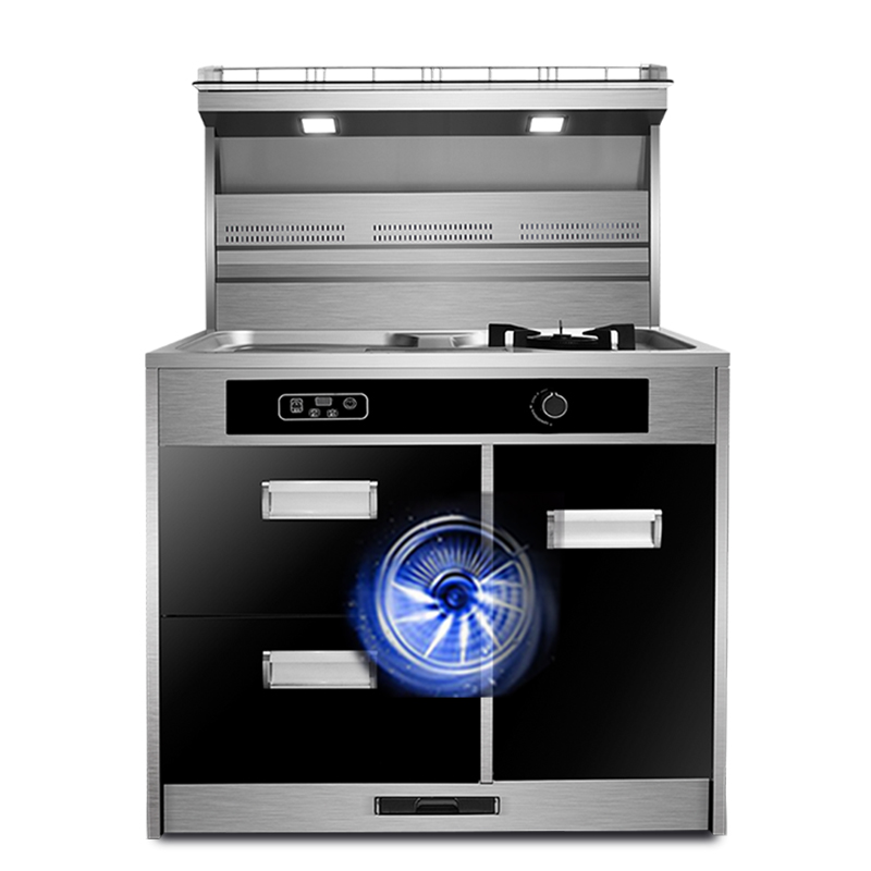 大自然 电气两用集成灶DJC10B 侧吸式抽油烟机燃气灶消毒柜一体机 大吸力吸油烟机 烟灶套餐 天然气/液化气