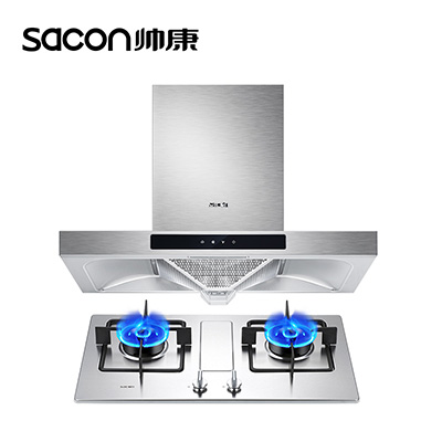 帅康(sacon)油烟机灶具套装抽油烟机燃气灶两件套20立方TE6961S+68G厨卫欧式吸油烟机煤气灶烟灶套餐天然气